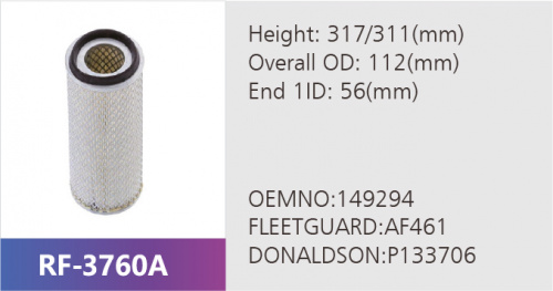 Фильтр воздушный RF-3760A (1/)