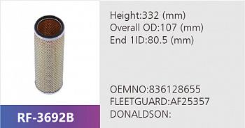 Фильтр воздушный RF-3692B (1/)