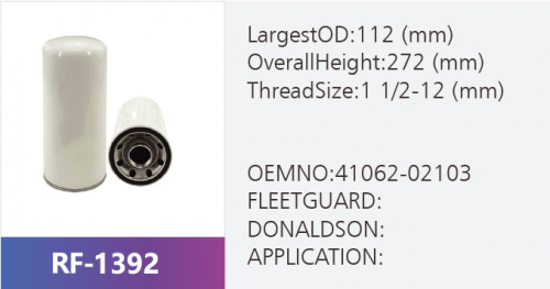 Фильтр топливный RF-1392 (1/)