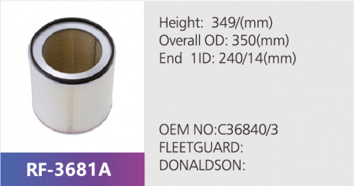 Фильтр воздушный RF-3681A (1/)