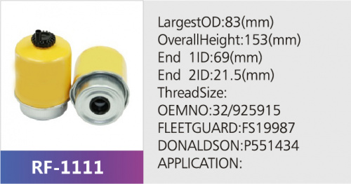 Фильтр топливный BF9828D
