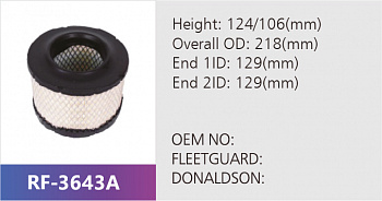 Фильтр воздушный RF-3643A (1/)